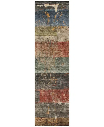 Addison Chantille Machine Washable Acn1198 2'3"x7'6" Runner Area Rug In Moss