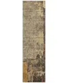 Addison Chantille Machine Washable Acn1201 2'3"x7'6" Runner Area Rug In Khaki