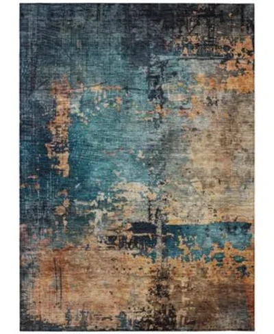 Addison Chantille Machine Washable Acn1206 Rug Collection In Teal