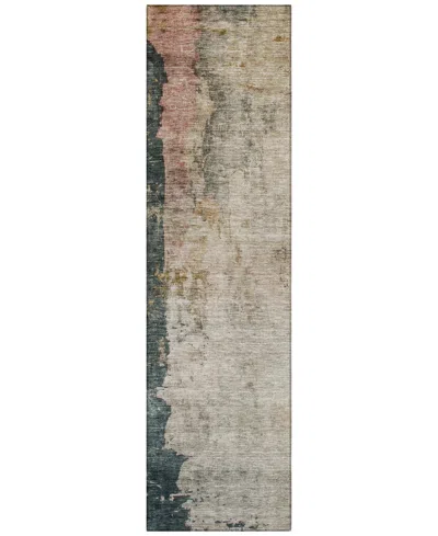 Addison Chantille Machine Washable Acn1207 2'3"x7'6" Runner Area Rug In Taupe