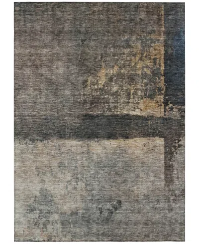Addison Chantille Machine Washable Acn1208 5'x7'6" Area Rug In Coffee
