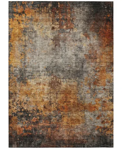 Addison Chantille Machine Washable Acn1210 9'x12' Area Rug In Paprika