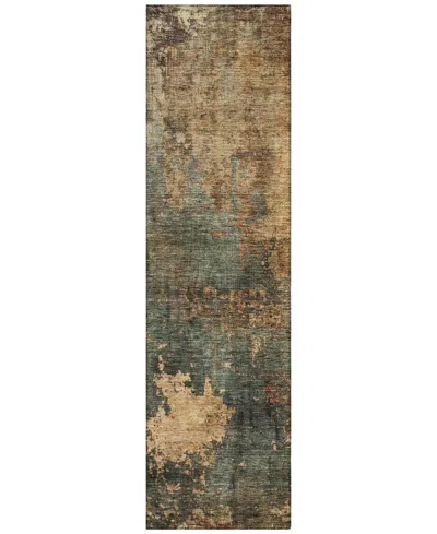 Addison Chantille Machine Washable Acn1211 2'3"x7'6" Runner Area Rug In Sage