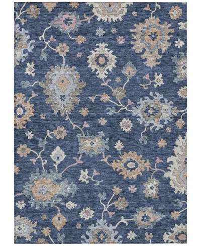 Addison Chantille Machine Washable Acn1218 10'x14' Area Rug In Navy