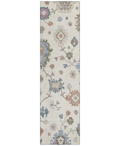 Addison Chantille Machine Washable Acn1218 2'3"x7'6" Runner Area Rug In Ivory
