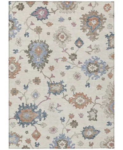 Addison Chantille Machine Washable Acn1218 5'x7'6" Area Rug In Ivory