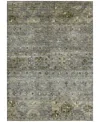 Addison Chantille Machine Washable Acn1220 5'x7'6" Area Rug In Charcoal