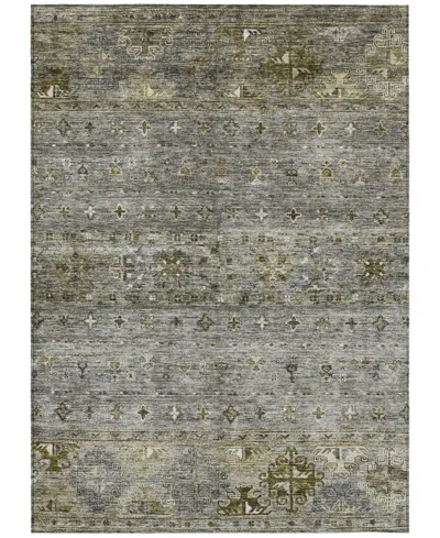 Addison Chantille Machine Washable Acn1220 5'x7'6" Area Rug In Charcoal