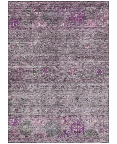 Addison Chantille Machine Washable Acn1220 9'x12' Area Rug In Purple