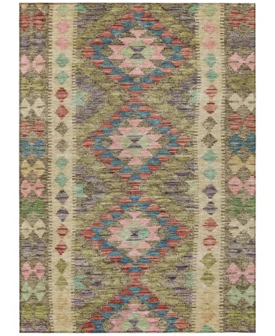 Addison Chantille Machine Washable Acn1226 2'6"x3'10" Area Rug In Green