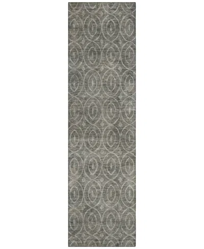Addison Chantille Machine Washable Acn1227 2'3"x7'6" Runner Area Rug In Gray