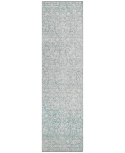 Addison Chantille Machine Washable Acn1231 2'3"x7'6" Runner Area Rug In Blue