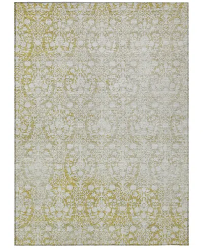 Addison Chantille Machine Washable Acn1231 2'6"x3'10" Area Rug In Gold