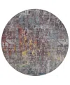 Addison Chantille Machine Washable Acn1237 8'x8' Round Area Rug