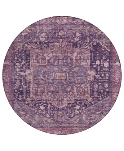 Addison Chantille Machine Washable Acn1240 8'x8' Round Area Rug