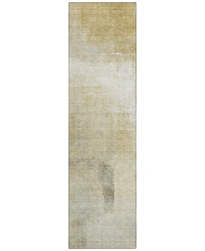 Addison Chantille Machine Washable Acn1276 2'3"x7'6" Runner Area Rug In Sand