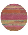 Addison Chantille Machine Washable Acn1281 8'x8' Round Area Rug