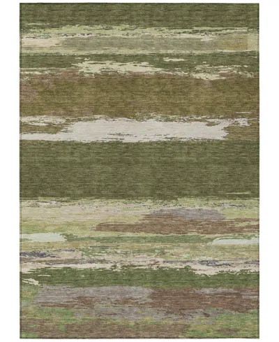 Addison Chantille Machine Washable Acn1284 9'x12' Area Rug In Green