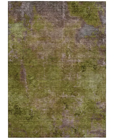 Addison Chantille Machine Washable Acn1288 5'x7'6" Area Rug In Green