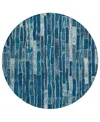 Addison Chantille Machine Washable Acn1301 8'x8' Round Area Rug