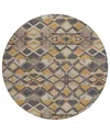Addison Chantille Machine Washable Acn1313 8'x8' Round Area Rug