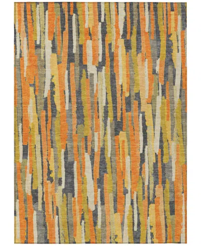 Addison Chantille Machine Washable Acn1317 2'6"x3'10" Area Rug In Orange