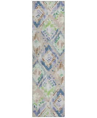 Addison Chantille Machine Washable Acn1326 2'3"x7'6" Runner Area Rug In Sand