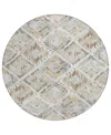 Addison Chantille Machine Washable Acn1330 8'x8' Round Area Rug