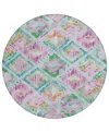 Addison Chantille Machine Washable Acn1331 8'x8' Round Area Rug