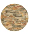 Addison Chantille Machine Washable Acn1345 8'x8' Round Area Rug