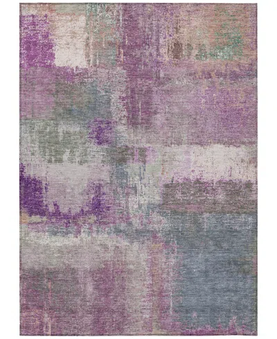 Addison Chantille Machine Washable Acn1357 5'x7'6" Area Rug In Purple