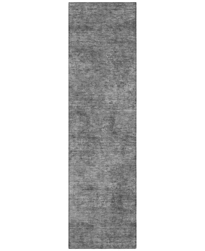 Addison Chantille Machine Washable Acn1359 2'3"x7'6" Runner Area Rug In Gray