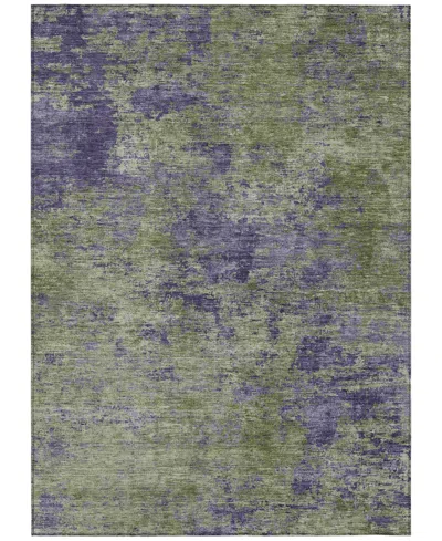 Addison Chantille Machine Washable Acn1360 5'x7'6" Area Rug In Green