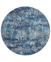 Addison Chantille Machine Washable Acn1380 8'x8' Round Area Rug