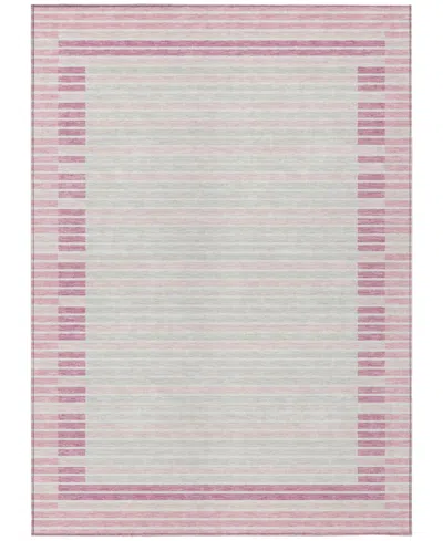 Addison Chantille Machine Washable Acn1405 5'x7'6" Area Rug In Pink