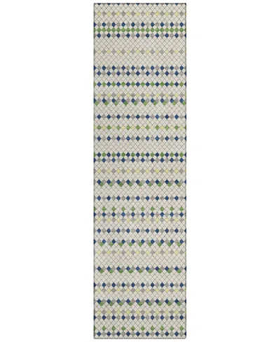Addison Chantille Machine Washable Acn1412 2'3"x7'6" Runner Area Rug In White