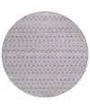 Addison Chantille Machine Washable Acn1413 8'x8' Round Area Rug