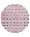 Addison Chantille Machine Washable Acn1415 8'x8' Round Area Rug