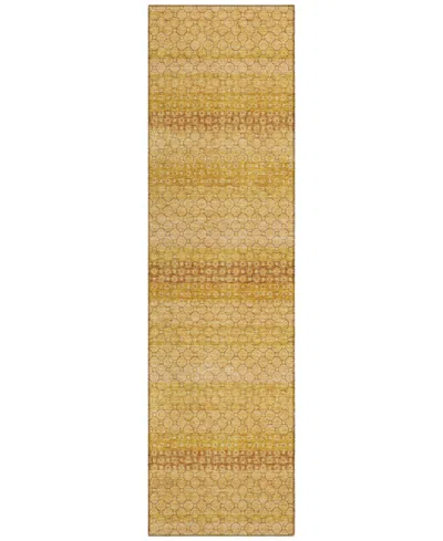 Addison Chantille Machine Washable Acn1427 2'3"x7'6" Runner Area Rug In Sand