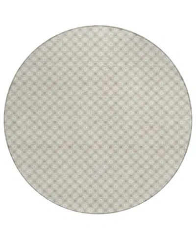 Addison Chantille Machine Washable Acn1428 8'x8' Round Area Rug In Sand