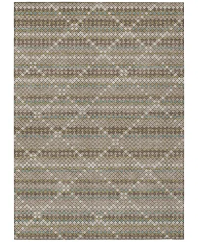 Addison Chantille Machine Washable Acn1441 5'x7'6" Area Rug In Brown
