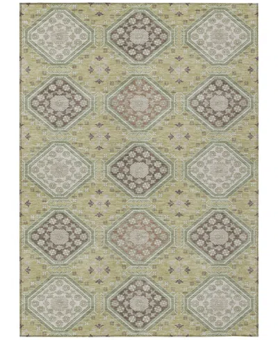 Addison Chantille Machine Washable Acn1442 9'x12' Area Rug In Green