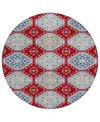 Addison Chantille Machine Washable Acn1448 8'x8' Round Area Rug