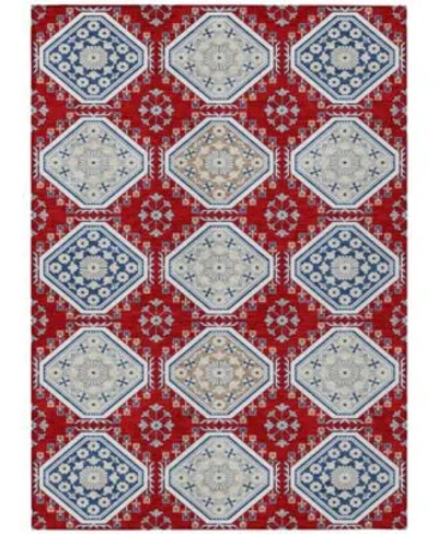 Addison Chantille Machine Washable Acn1448 Area Rug Collection In Red