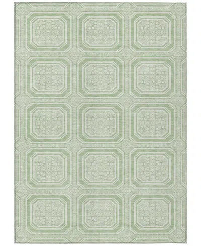 Addison Chantille Machine Washable Acn1458 8'x10' Area Rug In Green