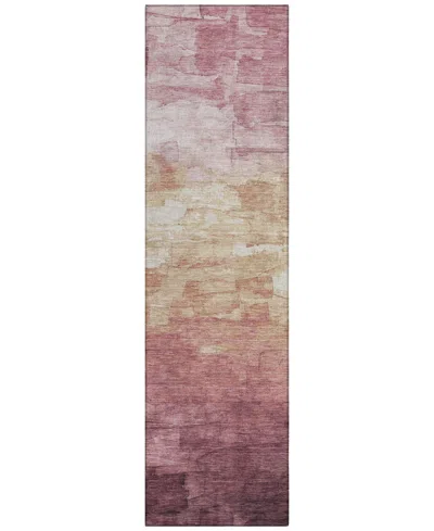 Addison Chantille Machine Washable Acn1470 2'3"x7'6" Runner Area Rug In Purple