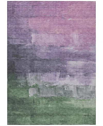 Addison Chantille Machine Washable Acn1476 10'x14' Area Rug In Purple
