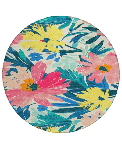 Addison Chantille Machine Washable Acn1482 8'x8' Round Area Rug