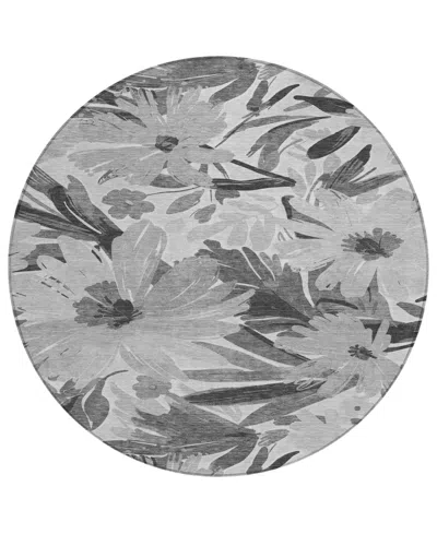 Addison Chantille Machine Washable Acn1483 8'x8' Round Area Rug