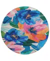 Addison Chantille Machine Washable Acn1488 8'x8' Round Area Rug
